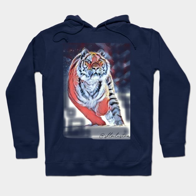 Tiger Runnings Hoodie by SkloIlustrator